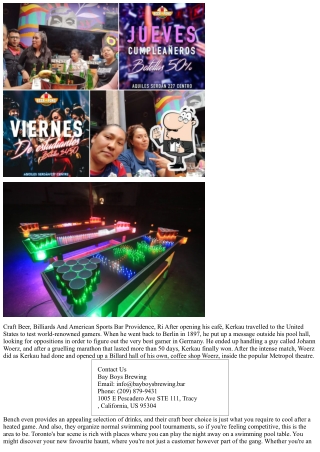 Best Bar For Indoor Video Games Swimming Pool, Darts, Etc Finest Of The