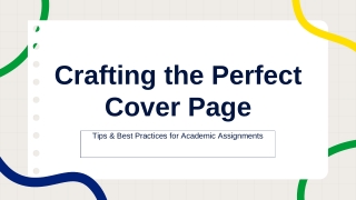 Crafting the Perfect Cover Page