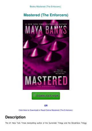 Books Mastered (The Enforcers)