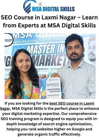 seo course in laxmi nagar learn from experts