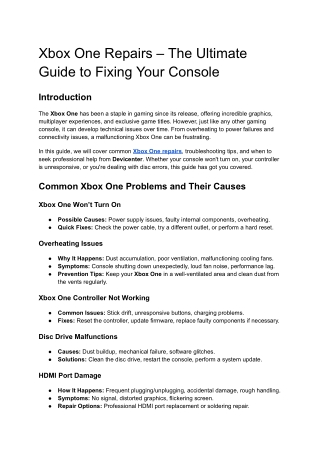 xbox one repairs the ultimate guide to fixing