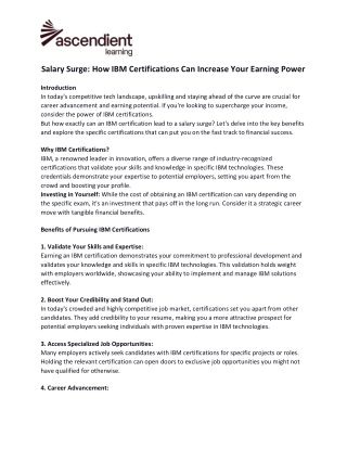 salary surge how ibm certifications can increase
