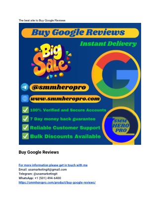 the best site to buy google reviews
