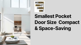 _Smallest Pocket Door Size – Compact & Space-Saving