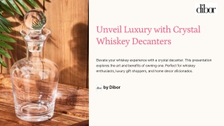 Unveil Luxury with Crystal Whiskey Decanters