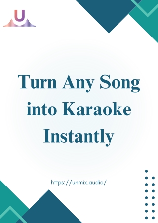 Turn Any Song into Karaoke Instantly