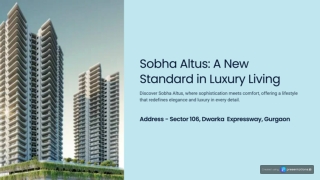 Sobha Altus Presentation