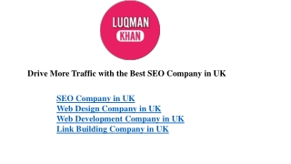 drive more traffic with the best seo company in uk