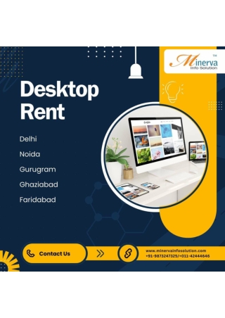 Desktop on rent in Ghaziabad! 9873247325