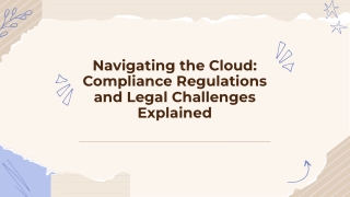 navigating the cloud compliance regulations