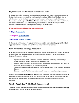 Buy Verified Cash App Accounts_ A Comprehensive Guide