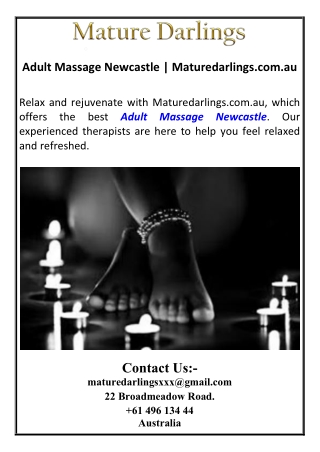 Adult Massage Newcastle | Maturedarlings.com.au