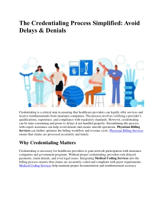 The Credentialing Process Simplified: Avoid Delays & Denials
