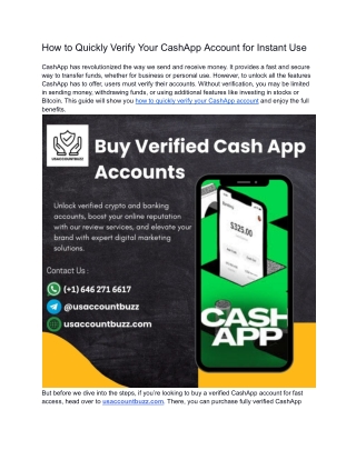 how to quickly verify your cashapp account