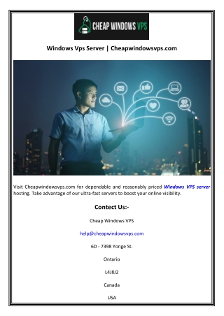 windows vps server cheapwindowsvps com