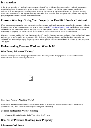 Pressure Washing: Giving Your Property the Facelift It Needs - Lakeland