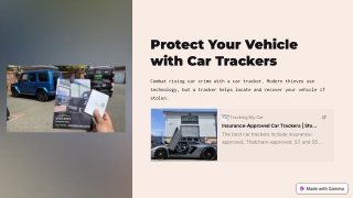 protect your vehicle with car trackers