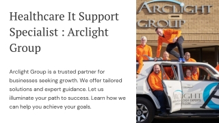 Healthcare It Support Specialist