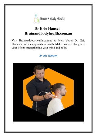 dr eric hansen brainandbodyhealth com au