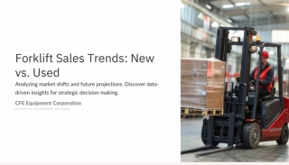 Forklift Sales Trends New vs. Used