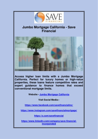 jumbo mortgage california save financial