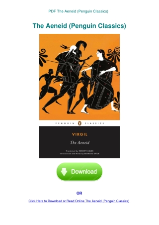 PDF The Aeneid (Penguin Classics)