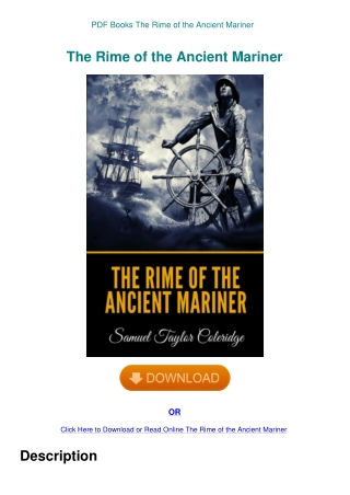 PDF Books The Rime of the Ancient Mariner
