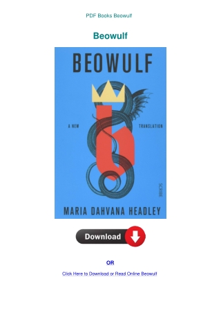 PDF Books Beowulf