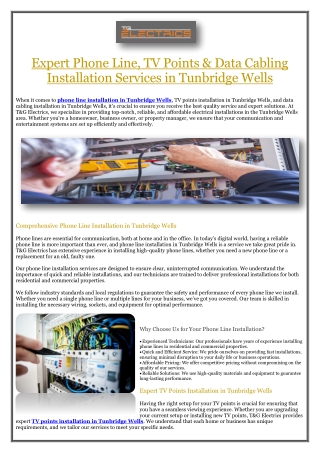 Fault Rectification Tunbridge wells