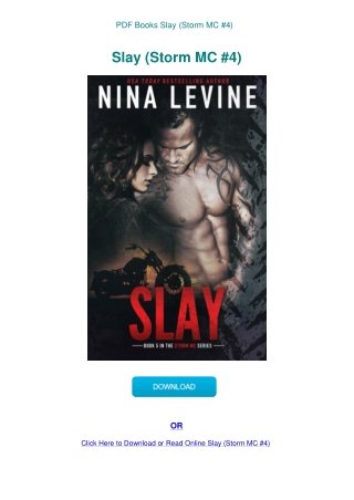 PDF Books Slay (Storm MC #4)