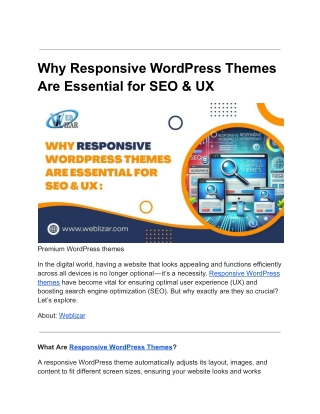 why responsive wordpress themes are essential
