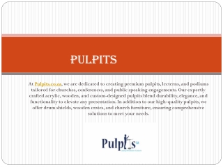 Pulpits