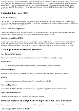 in today s digital age a well structured and high