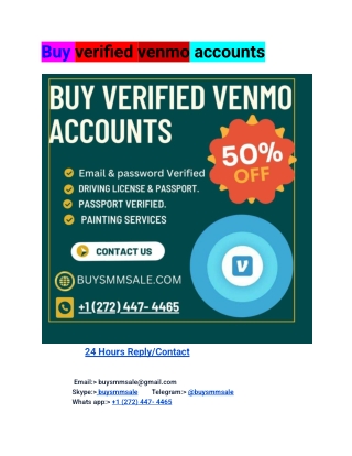 Buy verified venmo accounts