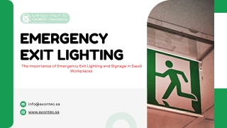 The Importance of Emergency Exit Lighting and Signage in Saudi Workplaces