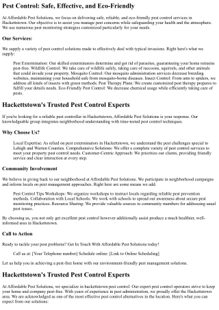 pest control safe effective and eco friendly