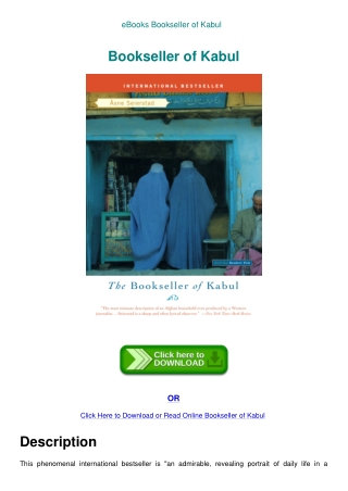 eBooks Bookseller of Kabul