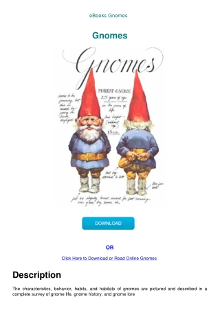 eBooks Gnomes