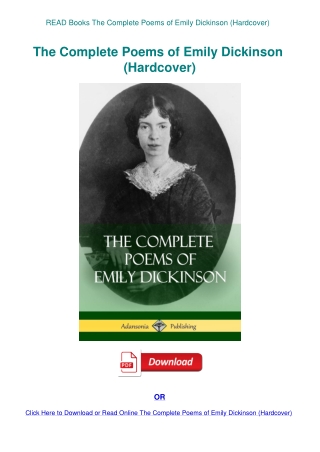 READ Books The Complete Poems of Emily Dickinson (Hardcover)