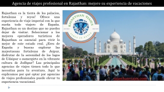 Agencia de viajes profesional en Rajasthan: mejore su experiencia de vacaciones