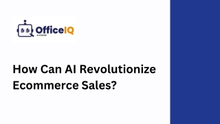 How Can AI Revolutionize Ecommerce Sales?