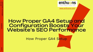 How Proper GA4 Setup and Configuration Boosts Your Website’s SEO Performance