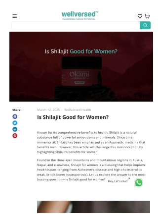 Is Shilajit Good for Women?