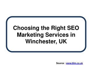 Choosing the Right SEO Marketing Services in Winchester, UK