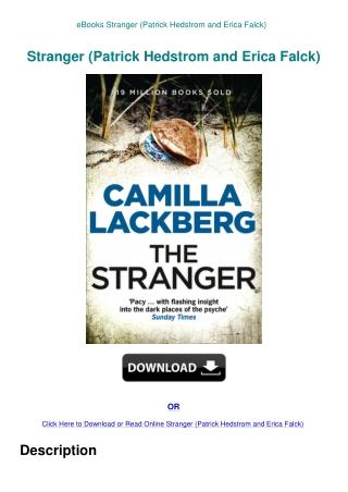 eBooks Stranger (Patrick Hedstrom and Erica Falck)