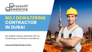 Prasanth Dewatering -  Leading Dewatering Companies in UAE