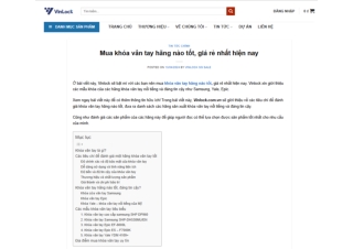 Mua khóa vân tay hãng nào tốt, giá rẻ nhất hiện nay