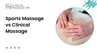 Sports Massage vs Clinical Massage