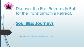 Best Retreats in Bali 2.ppt