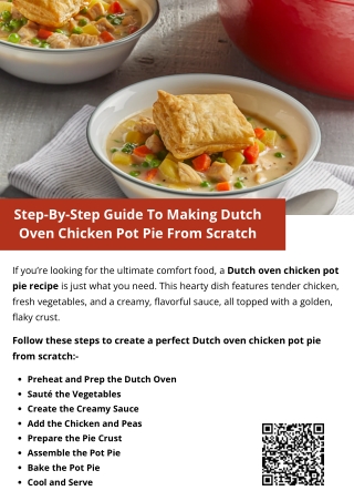 Step-By-Step Guide To Making Dutch Oven Chicken Pot Pie From Scratch